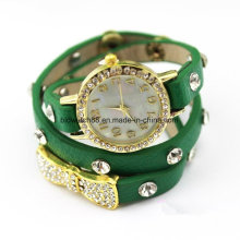 Mädchen Mode Lederband Armband Armbanduhren